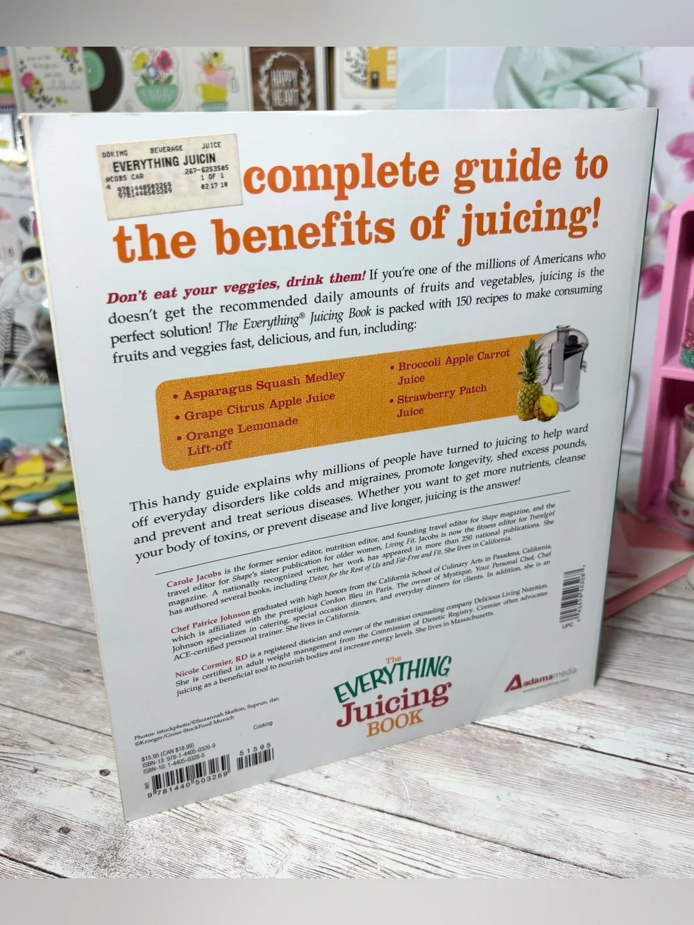 The Everything Juicing Book Carole Jacobs Paperback 150 Recipes Complete Guide